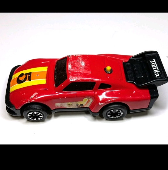 Vintage Tonka Porsche 6175 Red Steel Clutch Poppers Push-Button Friction Car - Picture 3 of 10